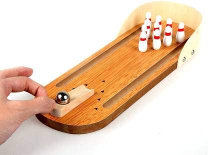 Kishore Collections® Wooden Mini-Entertainment Desktop Bowling Game Set Party & Fun Games Board Game (B0929C498F) Amazon Price History, Amazon Price Tracker