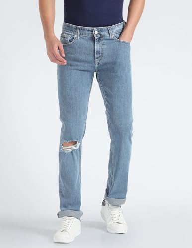 Image of Tommy Hilfiger Men's Mid Rise Straight Jeans