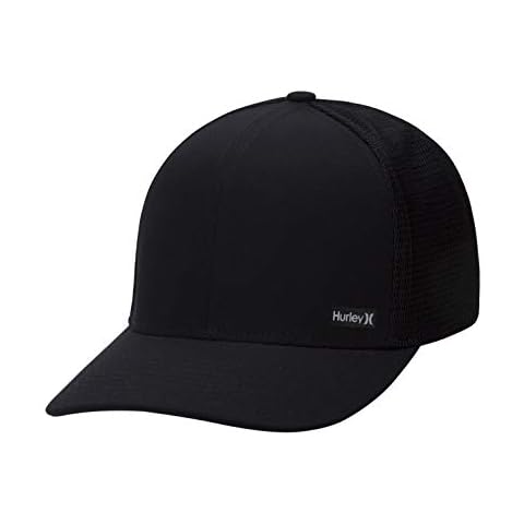 Hurley Men's League Dri-Fit Snapback Baseball Cap, Black, One Size Cover