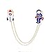 WZHZJ L'astronaute et Spaceship Bijoux Broche, Vêtements Sac à Dos Foulard Accessoires des Accessoires applicables