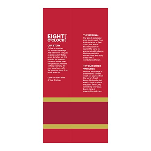 Eight O'clock Coffee The Original, 32 Ounce (Pack Of 1) Medium Roast Ground Coffee 100% Arabica, Sweet, Fruity, Well Balanced #TOP1