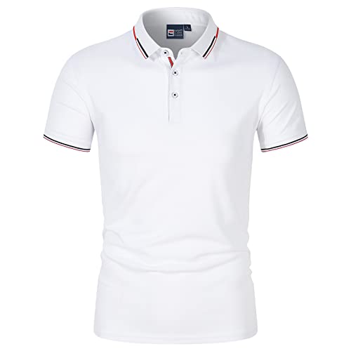 Polo Hommes Couleurs Contrastées au design casual et respirant pour le sport