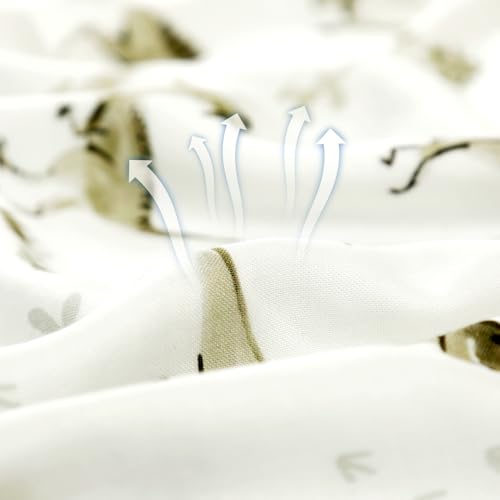 Image of GRSSDER Cotton Muslin Quilt Blanket - Silky Soft and Breathable Baby Blanket Quilt, Oversized Muslin Blankets for Newborns, Toddlers & Kids, 6 Layers Reversible Design for All Seasons, 47 inch x 47 inch