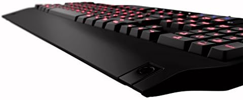 Lioncast LK15 LED Backlit Gaming Keyboard (QWERTY) for Windows OS; Ultra-fast, Anti-Ghosting, n-Key Rollover & Adjustable Repeat Rate; USB Docks, Palm Rests & 16.7 M - Colour