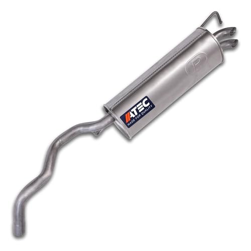 ATEC Germany 1x Silencieux arrière Compatible avec AUDI A3 (8L1), SEAT LEON (1M1), VW GOLF 4(1J1), GOLF 4Van (1J1), NEW BEETLE (9C1, 1C1), NEW BEETLE...
