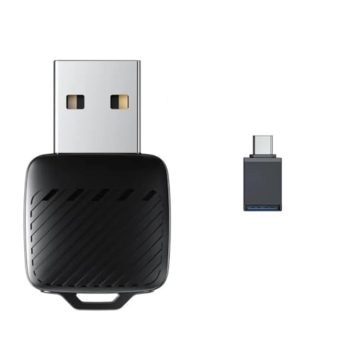 Wireless CarPlay and Android Auto Adapter, 2 in 1 Converts Factory Wired to Wireless, Plug and Play, Compatible with Apple iPhone and Android
