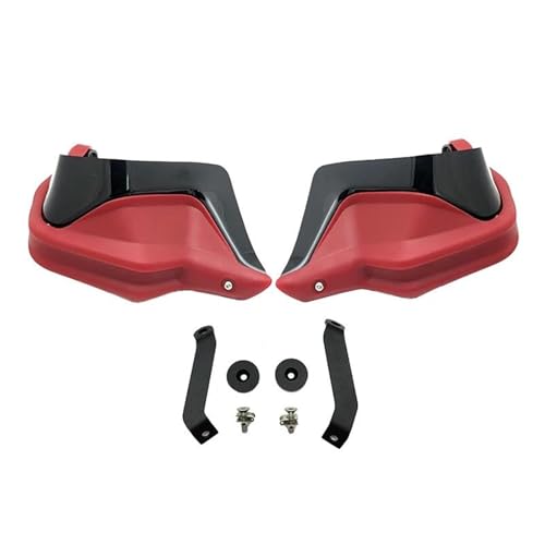 NC750X DCT NC750S NC700X CTX700 �C���e�O�� 750 �I�[�g�o�C�n���h�K�[�h�V�[���h�K�[�h�t�����g�K���X�蕗�ی�(Red Black Set20)