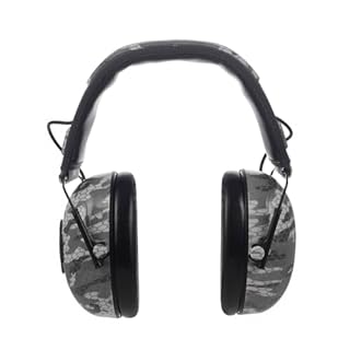 PROTEAR Bluetooth Ear Defenders for Adults, Wireless Hearing Protectors, Noise Cancelling Headphones for Lawn Mowing, Woodworking, Leaf Blowing, Noisy Environments SNR 30dB(Camouflage Grey)