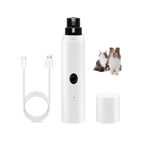 NCONCO Limador de uñas para Perro Recargable,Cortauñas para Mascotas,Accesorio de Aseo para Perro y Gato,Dog Grooming. Pet Nail Grinder,Evita el Corte...