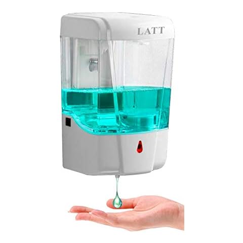 Touchless Automatic Hand Sanitizer Dispenser, Gel Wall Mount Hands Free Soap Dispenser Mounted 700ML for Hotel, Office, School, Kitchen, Church, Shopping Mall, Applicable to Multiple scenarios Wh Cover