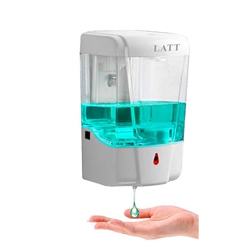 LATT Automatic Hand Sanitizer Dispenser, Wall Mounted Touchless 700ML Dispenser Touch Free Motion Smart Sensor Soap for Church,Office,School.comecial (for Gel)