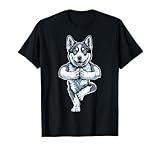 Divertente e carino proprietario di husky siberiani, cani ragazza e amante dello yoga, istruttore e insegnante donne regali e benessere zen meditazione namaste idee regalo per ragazze, bambini, mamma husky, mamma, mamma e madre.