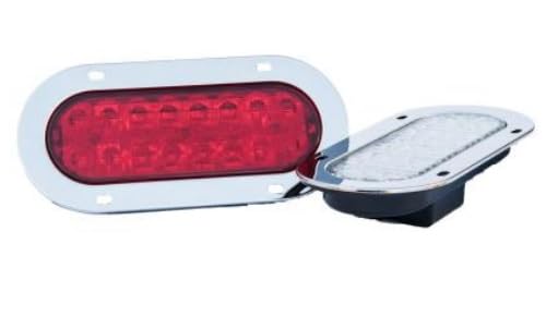 ALT T1606305 RED 6" Oval Slim LED STT Light Head, MOUNTING GROMMIT & Harness