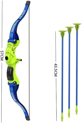 Pack of 2 Kids Bow and Arrow Set, Fun Shooting Game for Kids Archery Toy Set for Kids, Lightweight Bow and Arrow Toy Set, Suitable for 4 to 12 Years Kids (Green) - Image 4