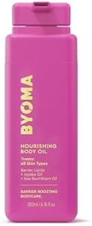 BYOMA Nourishing Body Oil - For All Skin Types - Lightweight, Fast-Absorbing Body Oil with Jojoba & Seabuckthorn - Hydrates, Brightens & Restores Skin Barrier - 6.76 fl oz