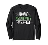 Funny Math Geek Evite la negatividad Positive Life Camiseta Manga Larga