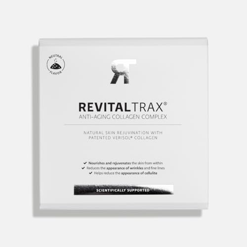 RevitalTrax Colágeno Verisol 5000mg - Péptidos Hidrolizados con Vitamina C - 30 Sobres Sin Edulcorantes