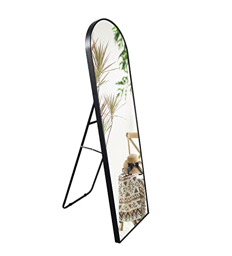 Hamilton-Hills-18-x-58-Arched-Full-Length-Mirror-Standing-Hanging-or-Leaning-Against-The-Wall-Long-Freestanding-Floor-Mirror-for-Bedroom-Living-Room-or-Bathroom-Black-Metal-Arch-Frame