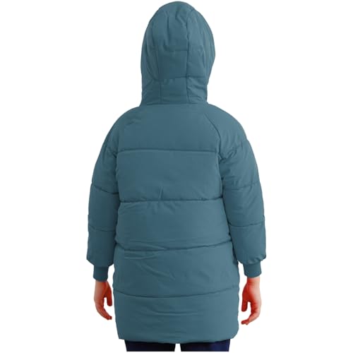 Loyan Toddler Boys Girls Thick Padded Coats Lightweight Winter Outerwear Hooded Puffer Jackets Blue 4-5 Years2