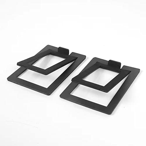 Soporte de altavoz de escritorio con base de metal angular negra 2