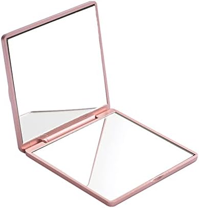 Rollnewskin Pocket Mirror, 1X/3X Magnification Travel Makeup Mirror, Folding Cosmetic Mirror, Handheld 2-Sided Compact Mirror, Square Hand Mirror