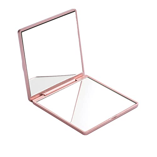 Rollnewskin Pocket Mirror, 1X/3X Magnification Travel Makeup Mirror, Folding Cosmetic Mirror, Handheld 2-Sided Compact Mirror, Square Hand Mirror #TOP28