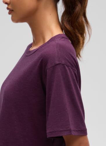 Image of CRZ YOGA Pima Cotton High Neck Crop T-Shirt
