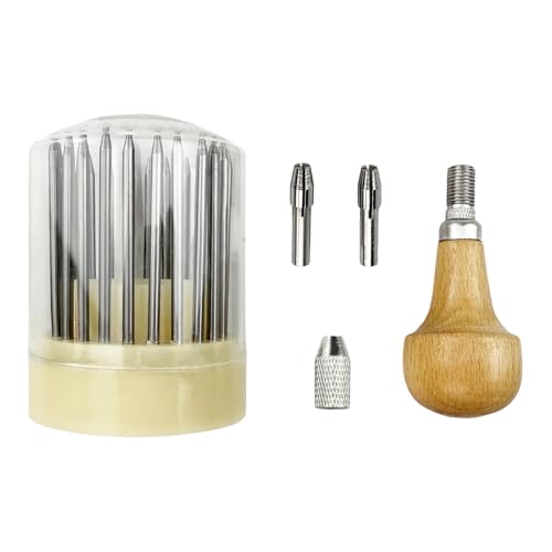 Flylin 23Pcs Beading Tools, Metal Handmade Beader Set for Diamond Stone, Professional Jewelry Setting Graver, Stone Setting Beading Tool Kit for DIY Crafting Jewelry Making