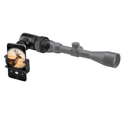 Starboosa Pro Rifle Scope Smartphone Adapter – Lightweight Aluminum Build with Instant Lock – Dual-Angle Shooting for Hunting & Wildlife Spotting
