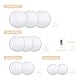 Encham 10 Stück Papierlaterne Weiß Lampions mit 10 Stück Warmweiß mini LED-Ballons Lichter Papier Laterne Lampenschirm für Hochzeit Party Geburtstage Dekoration