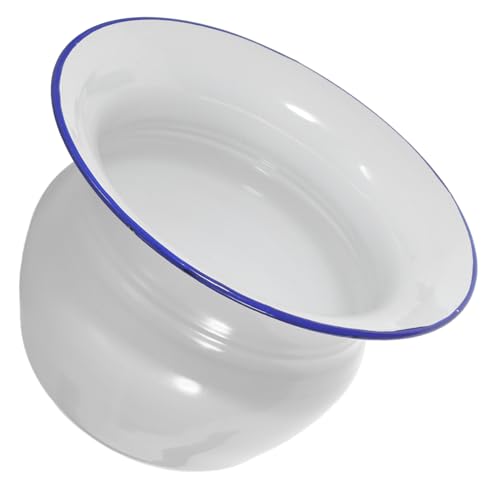 HAPINARY 1pc Toilet Spittoon Thickened Spittoon Bedpans Pot Cuspidor Urinals for Car Seat Portable Toilet for Women Portable Portable Toilet for Adults Chinese Spittoon Enamel White