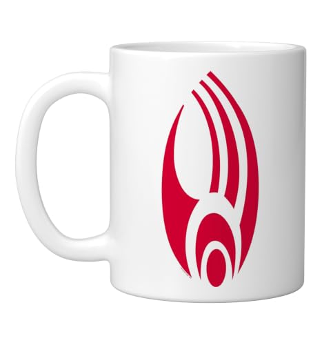 Star Trek Borg logo Ceramic Mug, White, 11oz