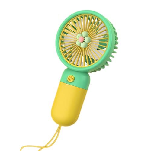 Kuxiptin Ventilador portátil recargable, pequeño ventilador de bolsillo, ventilador portátil ultra silencioso Little Flower - ventilador portátil, ventilador de batería para niñas, mujeres y