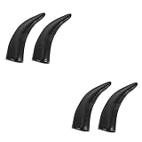 KESYOO 2 Pairs Simulation Horn Halloween Cosplay Horn Ox Horn Wall Art Gothic Horns Headpiece Ram Horns Hair Clips Cow Headband Ears Devil Horns Headband Plastic Miss Goat Accessories