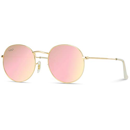 Wearme Pro - Reflective Lens Round Trendy Sunglasses #TOP1