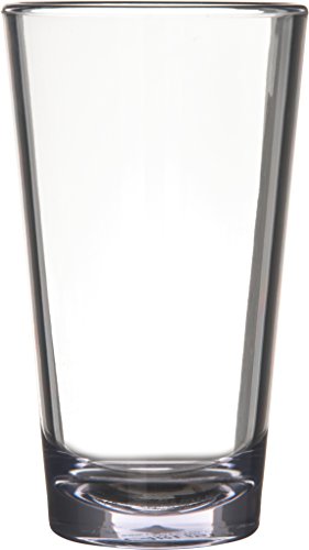 Carlisle Foodservice Products - Cominhkpr31906 561607 Alibi Heavy-Weight Plastic Pint/Mixing Glass, 16 Oz (Set Of 24), Clear #TOP4