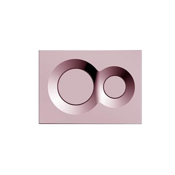 KOHLER LYNK Pneumatic Dual-flush Faceplate in Rose Gold color compatible with Kohler Pneumatic in-wall tank or cistern tank
