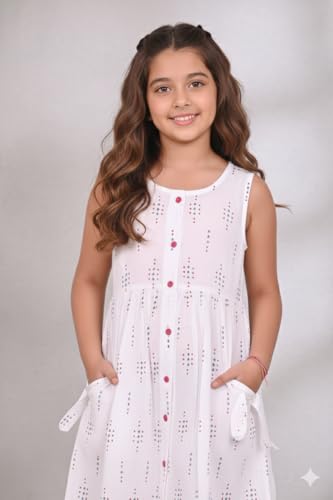 Image of VIKITA 2017 Girls Embroidery Cotton Long Sleeve Flower Dresses LH5460 for 1-8 Years ?-