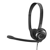 Muy ligeros Sennheiser PC 8 USB - Auriculares de diadema abiertos USB (micrófono con cancelación de ruido, sonido estéreo) color negro