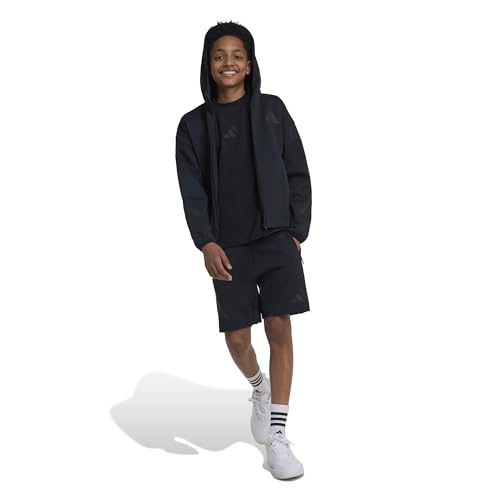 Amazon.com: adidas Unisex-Kids Z.N.E. Full Zip Hoodie, Black