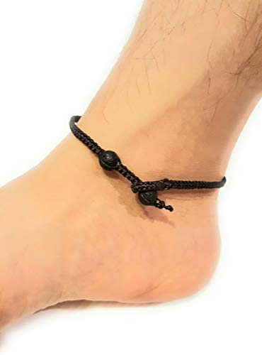 Infinityee888 Lava Anklet Bracelet Macrame Braided Woven Wax Cord Adjustable Anklet For Men, Women, Teengirls-Nyaklv1 #TOP6