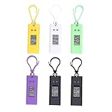 Baluue 6 Stück Elektronische Schlüsselanhänger Uhren für Schüler Kleine Digitale Taschenuhren mit Robustem Material Einfache Zeitanzeige für Schule Sport Zufällige Farbe Zufällige Farbe