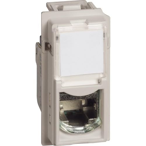 Prise RJ45 Living Now FTP CAT6 sable Bticino BTKM4279C6F pour reseau domestique