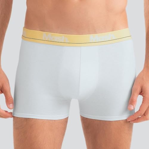 Kit 3 Cuecas Boxer Mash Adulto Em Cotton Cós Colorido