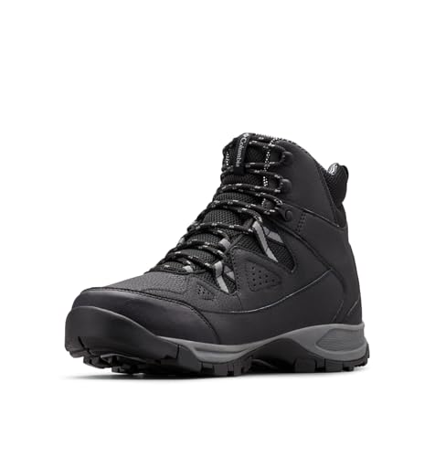 Columbia Mens Liftop III Waterproof Snow Boot, Black/Titanium Grey Steel, 13