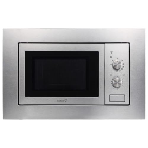 Cata | Microondas de Encastre | Modelo MMA 20 X | 60 cm de Ancho | Capacidad de 20 litros | 5 Niveles de potencia |Con Grill Simultáneo | Fácil Instalación | Medidas Interiores 195 x 280 x 300 mm