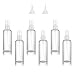 Produktbild Sprühflaschen klein, Sprühflasche Reisezerstäuber, Plastikflasche Parfümzerstäuber, Zerstäuber Kunststoff Sprayflasche Leer, Tragbares Reiseset(6 * 50ml) mit 2 Trichter