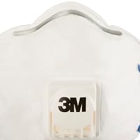 3M FFP2 Atemschutzmaske 8822, mit Cool Flow Ausatemventil, reduziert den Wärmestau, verstellbare Nasenstange, Schutz gegen feine Partikel, Serie 8000, 10-er Pack – Ansicht 3