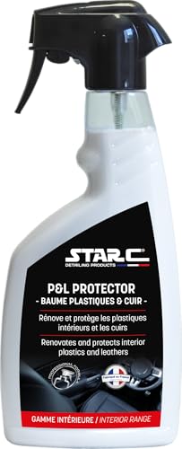 Rénovateur siège cuir skaï à finition mate Starc, baume voiture antistatique liquide de 500ml