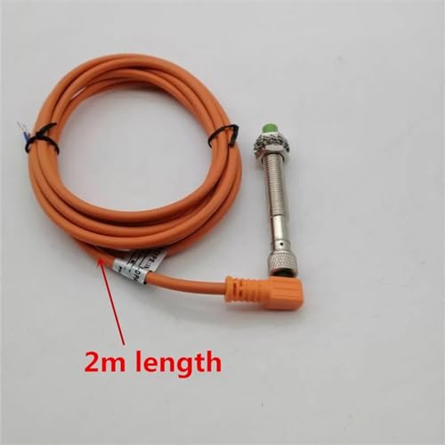 Interruptor de proximidad inductivo M8 PNP de 3 cables con cable de 2M 4